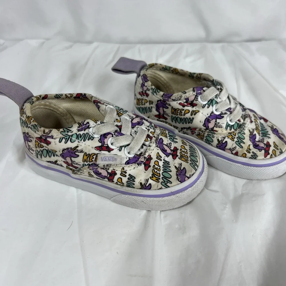 Vans Authentic‎ Elastic Dallas Clayton Skating Toddler Size 4 Skate Shoes